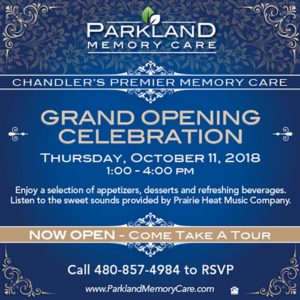 Parkland Grand Opening on October 11th, 2018