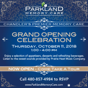 Parkland Grand Opening on October 11th, 2018